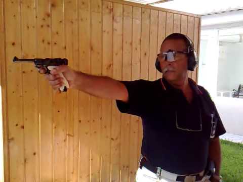 Pistola Luger P08 byf 41 9 mm Parabellum. Serie de disparos