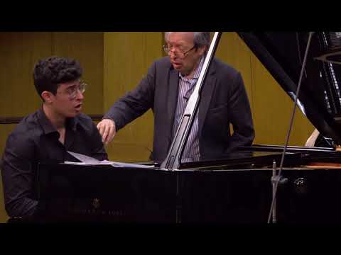 Piano masterclass with Murray Perahia / JMC 2022 / Yoav Roth / Chopin: Ballade No. 1