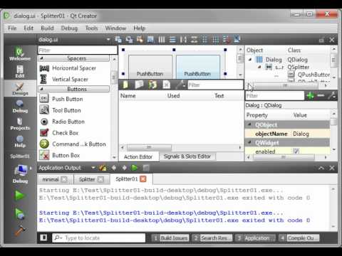C++ Qt 10 - Splitters