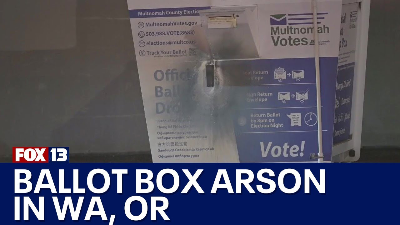'Incendiary devices' used to set ballot boxes on fire in WA, OR | FOX 13 Seattle