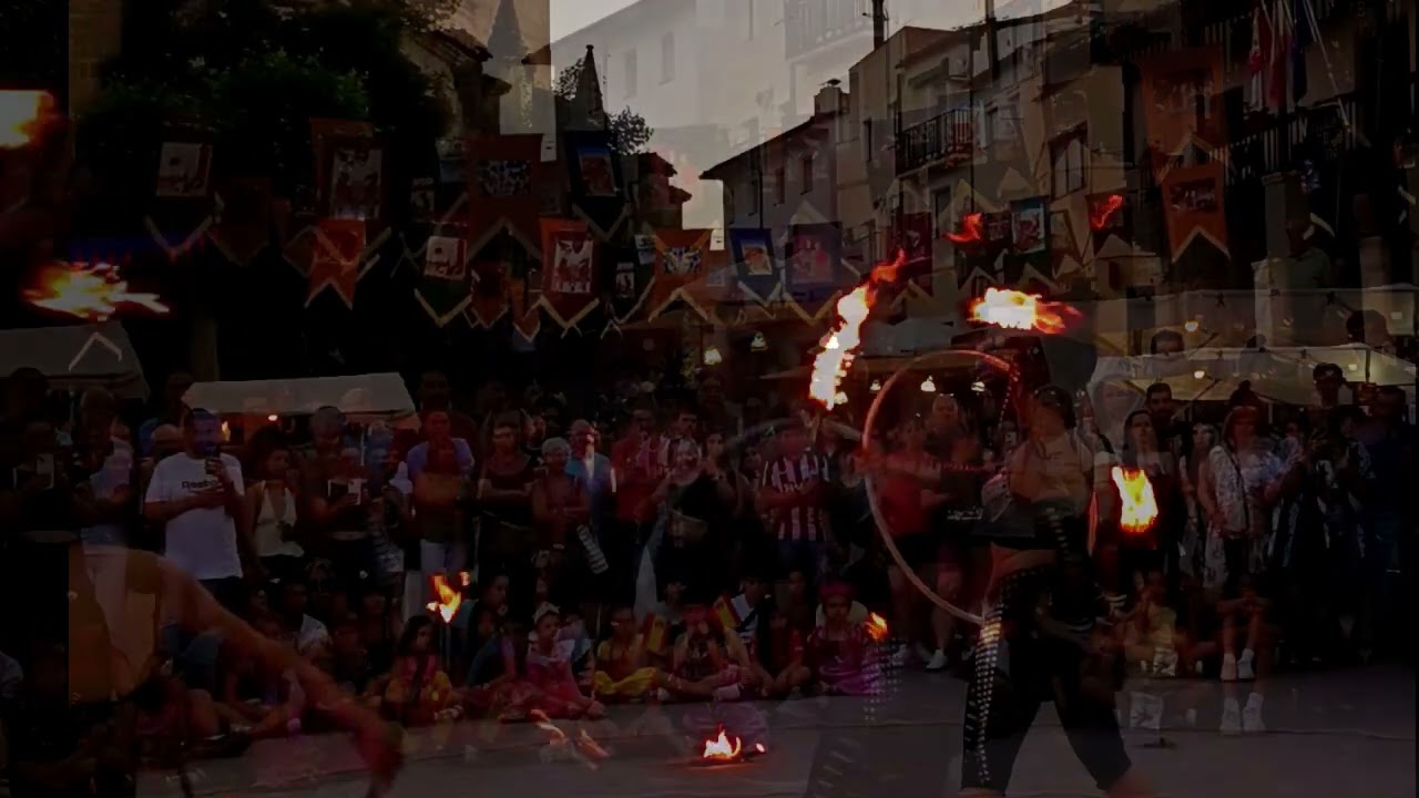 Hula de Fuego en el Mercado Medieval de Auñón