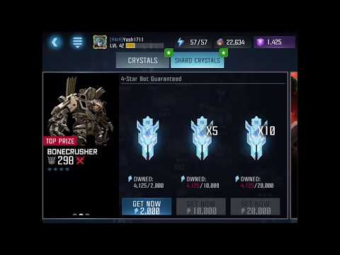 Transformers: forged to fight gameplay #6 | double 4* crystal opening :).