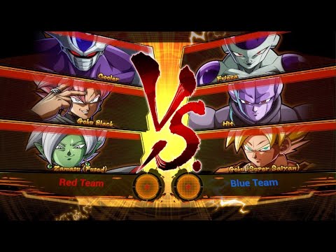 DRAGON BALL FighterZ Cooler And Goku Black And Zamasu VS Frieza And Hit And Super Saiyan Goku