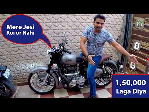 Royal Enfield Classic 350 modified accessories cost - King Indian
