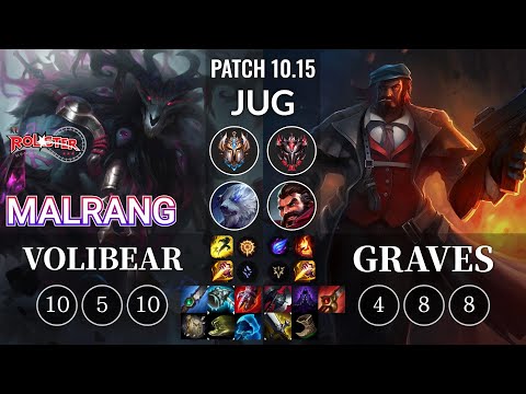 KT Malrang Volibear vs Graves Jungle - KR Patch 10.15
