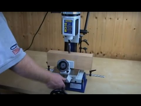 Charnwood's W316 5/8'' Bench Top Morticer with Sliding Bed