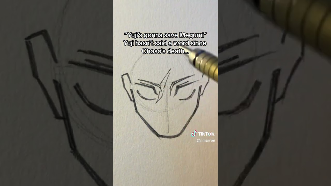 How To Draw Yuji Itadori From JJK || Jmarron