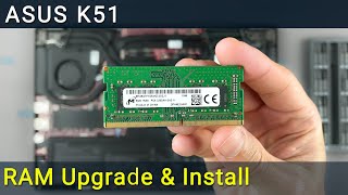 Video thumbnail for Asus K51 Upgrade and installing RAM | DIY step-by-step guide by How-FixIT