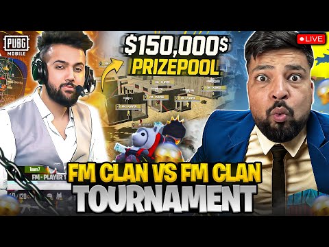 FM League - Pubg Mobile 🥵 | $150,000 Clan Battle Day 1 🤑 | FM Radio Gaming