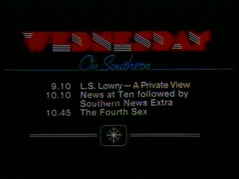 Wednesday 11th February 1981 ITV Southern - Labour Party Political Broadcast - Adverts - L.S. Lowry