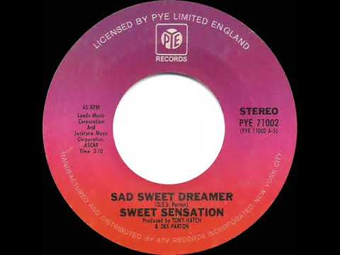 1975 HITS ARCHIVE: Sad Sweet Dreamer - Sweet Sensation (stereo 45 single version--#1 UK hit)