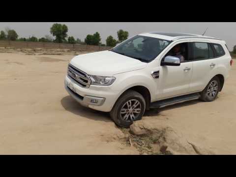 All new ford endeavour test drive.