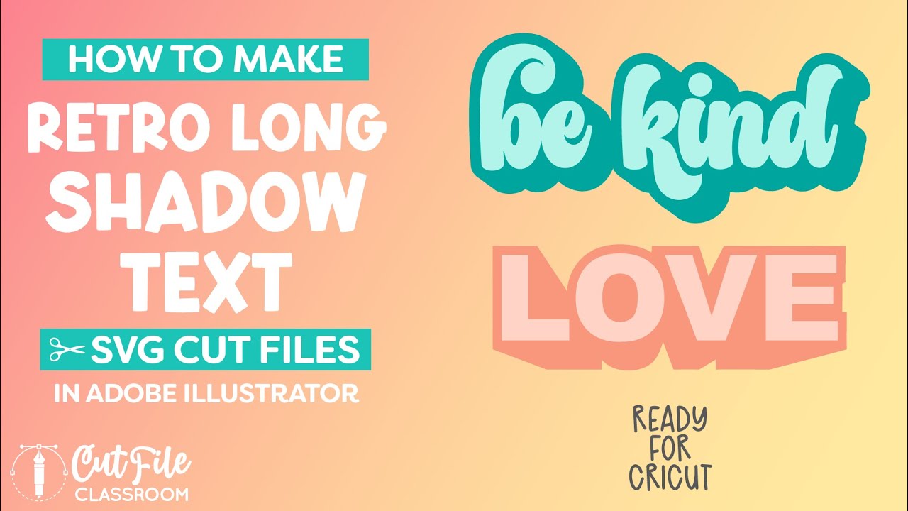 How to Make Shadow Text SVG Cut Files in Adobe Illustrator