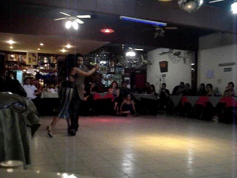  Octavio Fernandez  and  Luna Palacios  are  dancing  to  the  tango  "  Echague  "