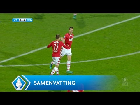 Highlights KNVB Beker: AZ -FC Emmen (26/10/2016)