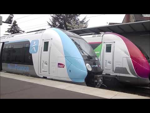 Départ des IDFM Z20900 + Z50000 en gare d'Ermont-Eaubonne