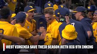 MORGANTOWN MADNESS‼️ West Virginia's 5-run 9th inning forces a Game 2  vs. Kentucky  🔥