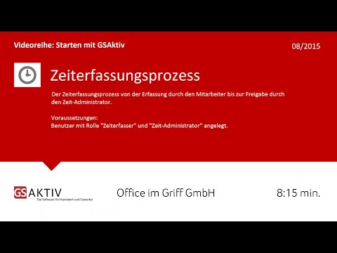 GSAktiv - Direkte Zeiterfassung durch den Mitarbeiter