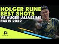 Holger Rune Best Shots vs Felix Auger-Aliassime | Paris 2022 Highlights