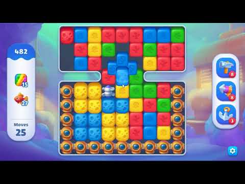 Fishdom Blast Level 482 - NO BOOSTERS GAMEPLAY 🐠 | SKILLGAMING ✔️