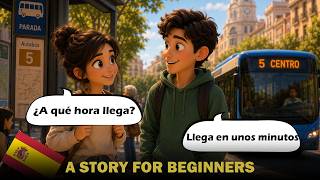 A Bus Trip in Spanish 🚌 | Easy Dialogue Story for Beginners (A0–A1)
