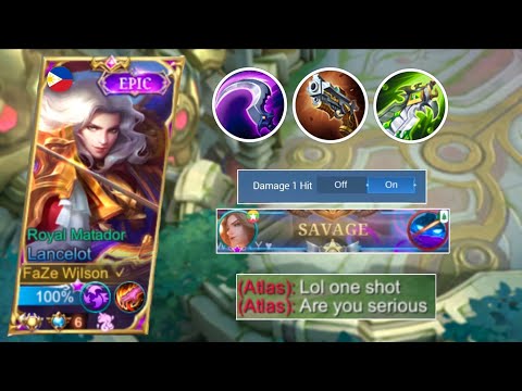 SAVAGE!! | LANCELOT ULTRA FAST HAND + NEW ONE SHOT BUILD = AUTO SAVAGE!! 🔥 ( MUST WATCH )