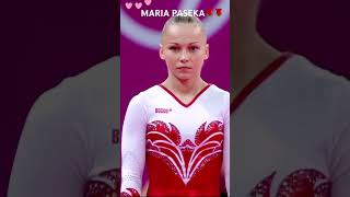 Beautiful pose in the air though not nailing it on the ground #gymnast #sports