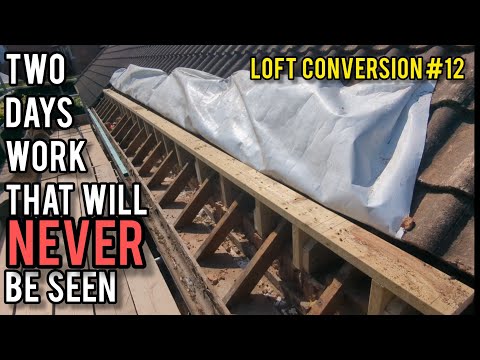 all the prep work for building a loft dormer. loft conversion #12