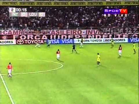 JOGO COMPLETO - INTERNACIONAL 2x0 LDU- Quartas Libertadores 2006 - SPORTV