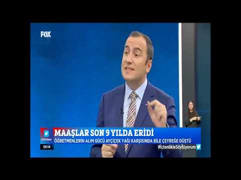 Genel Başkanımız Kadem Özbay’ın, “Çalar Saat” programında, öğretmenlerin alım gücü ve “Öğretmene Saygı” eylemlerimize ilişkin açıklamaları Fox TV’de haberleştirildi, “31 Ağustos’tan itibaren Eğitim-İş öncülüğünde yurdun dört bir yanında Öğretmene Say