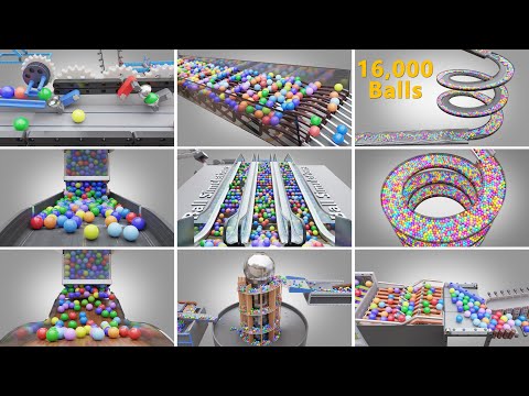 2023 Marble Run Loop animation Compilation - 42 Minutes