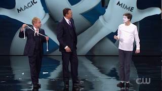 Magic and Mime! - Penn &amp; Teller Magic w/ Billy The Mime - Fool Us