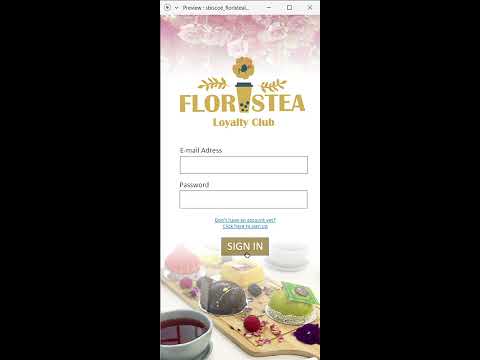 Using Adobe XD - Floristea Loyalty Club app - Advanced Digital Design