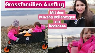 Großfamilien Ausflug| mit dem Miweba Bollerwagen MB30 am Bodensee| 10 Dinge die nicht fehlen dürfen