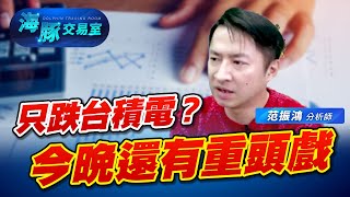 利空頻傳的台積，明天法說關鍵資訊有哪些，昨天才說量縮強彈要小心，海豚關注這個買點。 (圖)