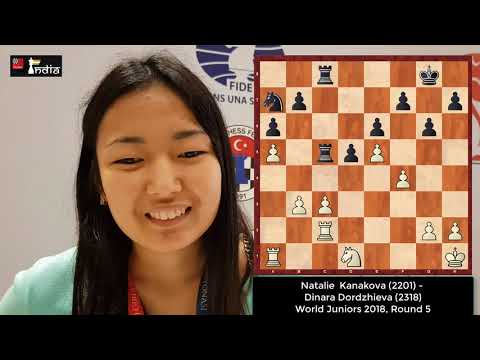 Dinara Dordzhieva from Russia excellently prepared in the Sicilian!