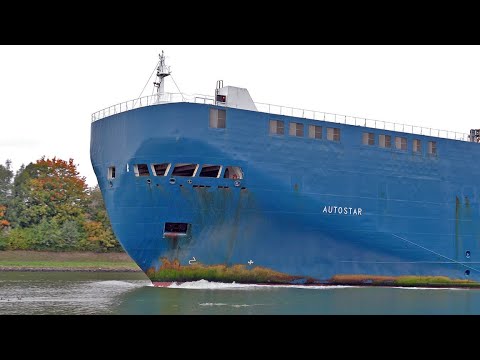 UP CLOSE LARGE SHIPS AT KIEL CANAL - 4K SHIPSPOTTING GERMANY OCTOBER 2022