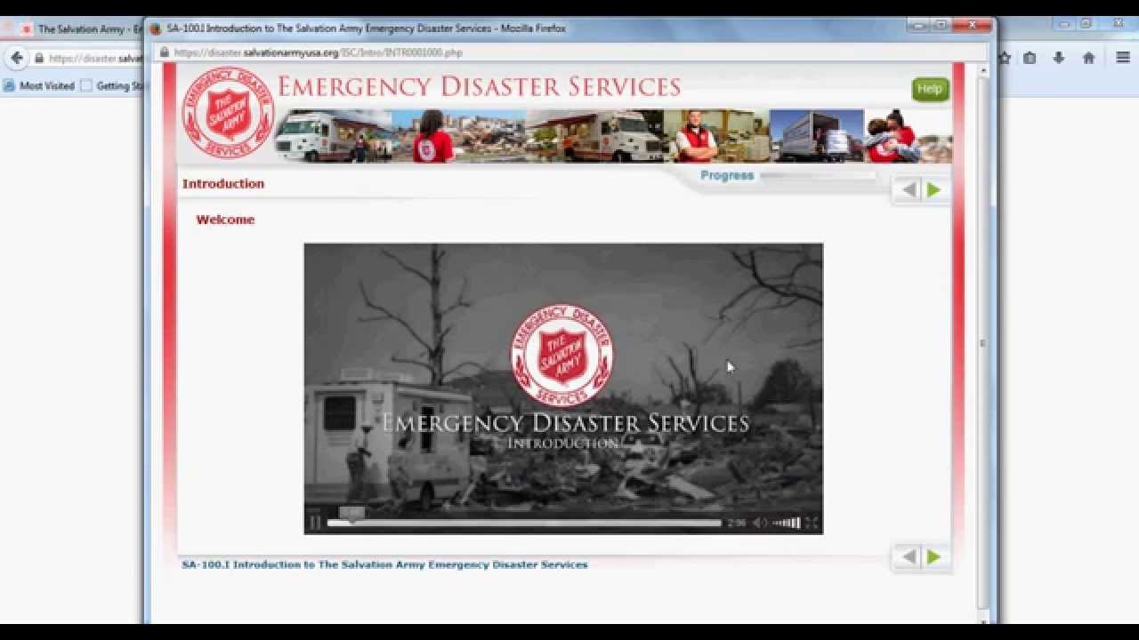 Salvation Army Disaster Training Is Now Online!