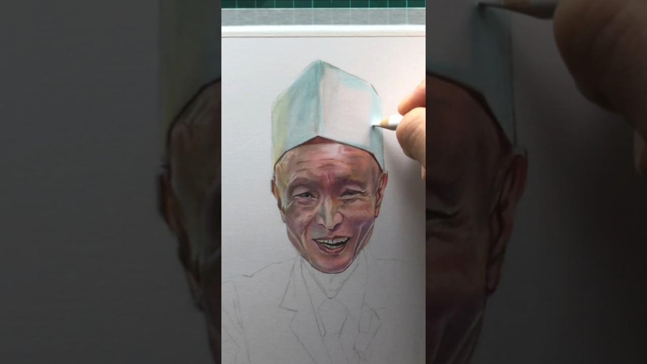 【色鉛筆】アンミカさん、白は200色もありませんでした。