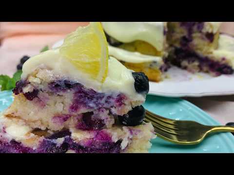 Blueberry lemon cake 🍋🍰💕كيكة الليمون بالبلوبيري