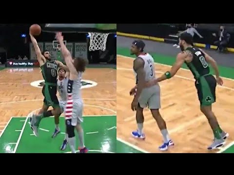 Jayson Tatum Dunks on Robin Lopez