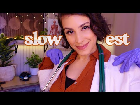 ASMR SLOWEST Chiropractic Exam 😴 SOOTHING Manual Therapy & Neck Cracking | Thunderstorm ⛈️ Sounds
