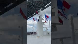 Queen Mary 2’s FIRST transit of Panama Canal - Bridge of the Americas #shorts