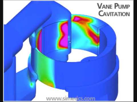 CFD Analysis of a Vane Pump using Simerics CFD, formerly knows as PumpLinx.