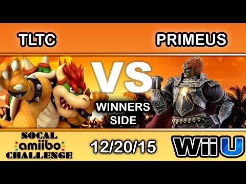 SoCal Amiibo Challenge – TLTC (Bowser) Vs. Primeus (Ganondorf) Winners Side - Smash Wii U