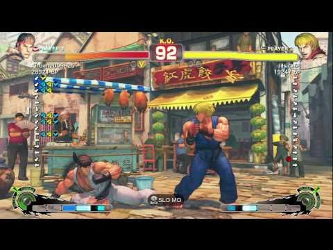 Air [Ryu] vs lilsicx66 [Ken] sp4rk88 [Rufus] -- KIRITAMPOPO [Cammy] vs unanuko [DeeJay] SSF4 Ranked