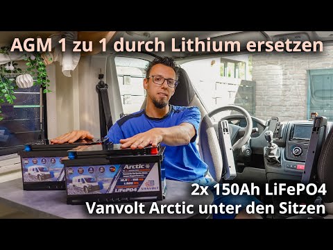Replace AGM batteries with lithium - 2x 150Ah Vanvolt Arctic