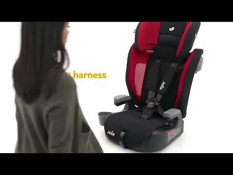 Joie Elevate Baby Car Seat, Group 1, 2, 3 Car Seat for Baby 1 to 12 Years - Cherry