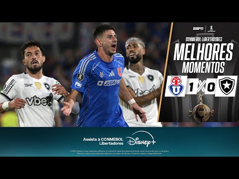 Gols e lances de Universidad de Chile x Botafogo