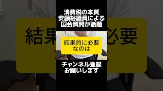 消費税の本質…参政党の安藤議員の片山財務大臣への消費税についての質疑が話題、益税はない食料品の消費税ゼロは税負担が上がる可能性がある。国会で明らかになった最適解は消費税の一律減税でインボイス廃止。